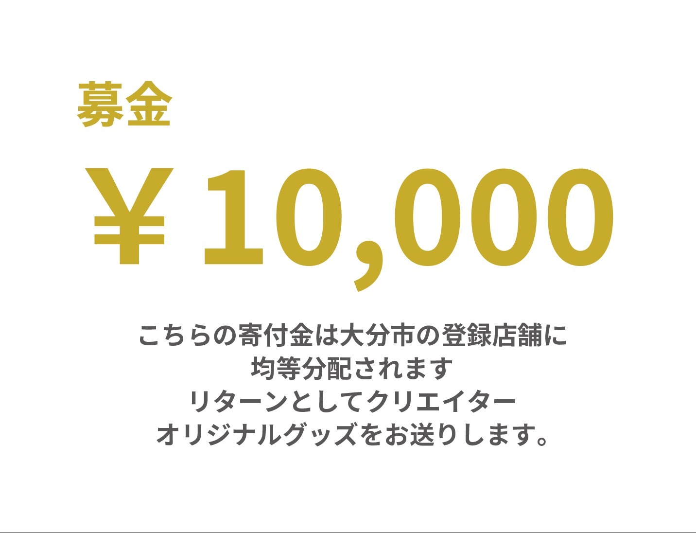 10,000円募金