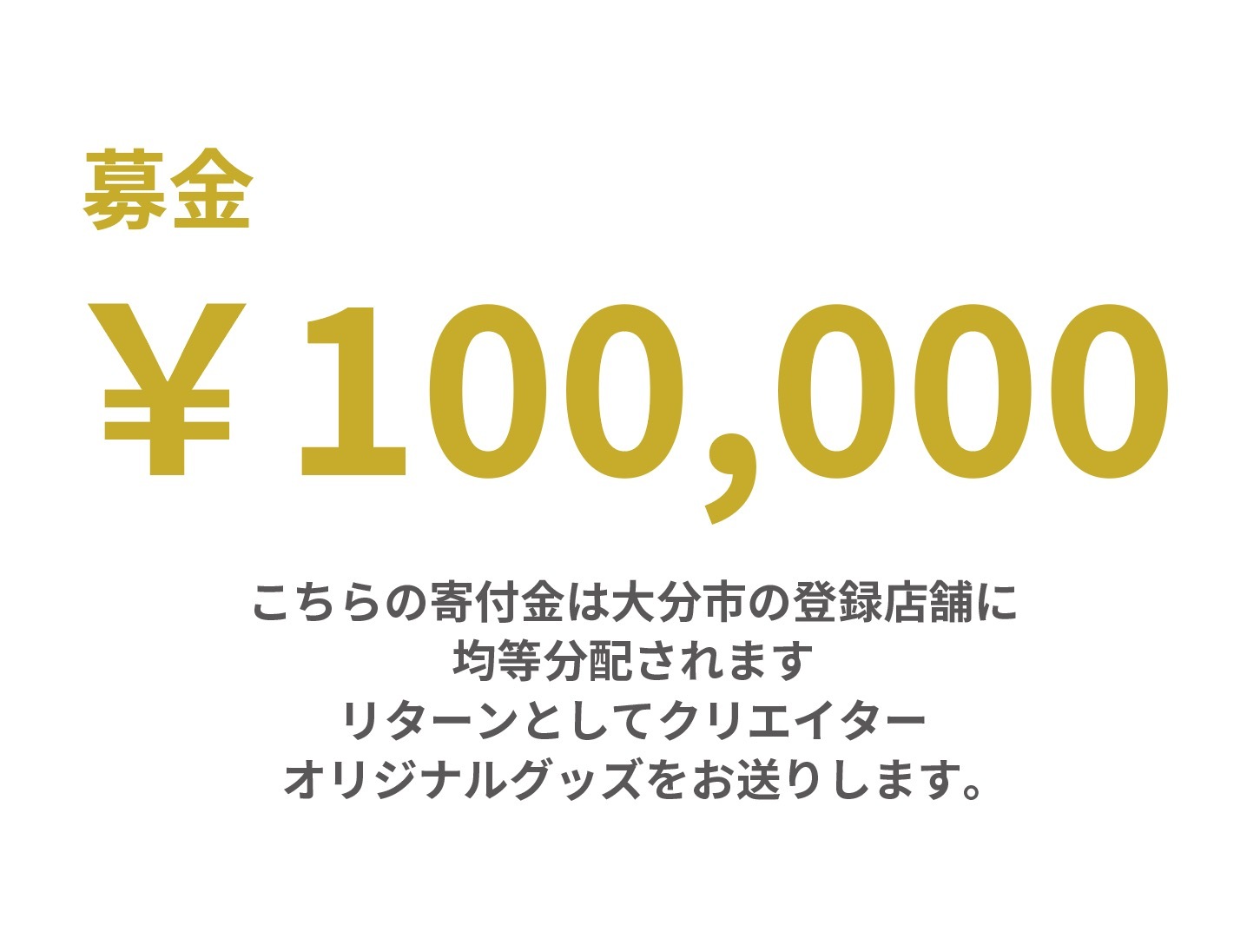 100,000円募金