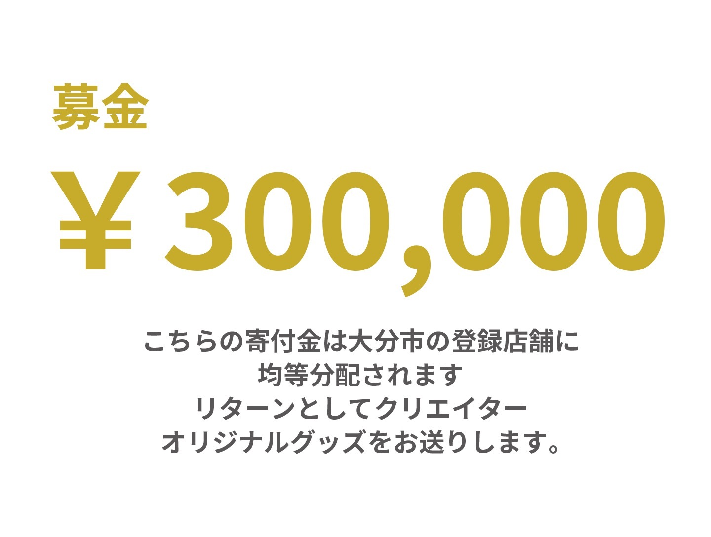300,000円募金
