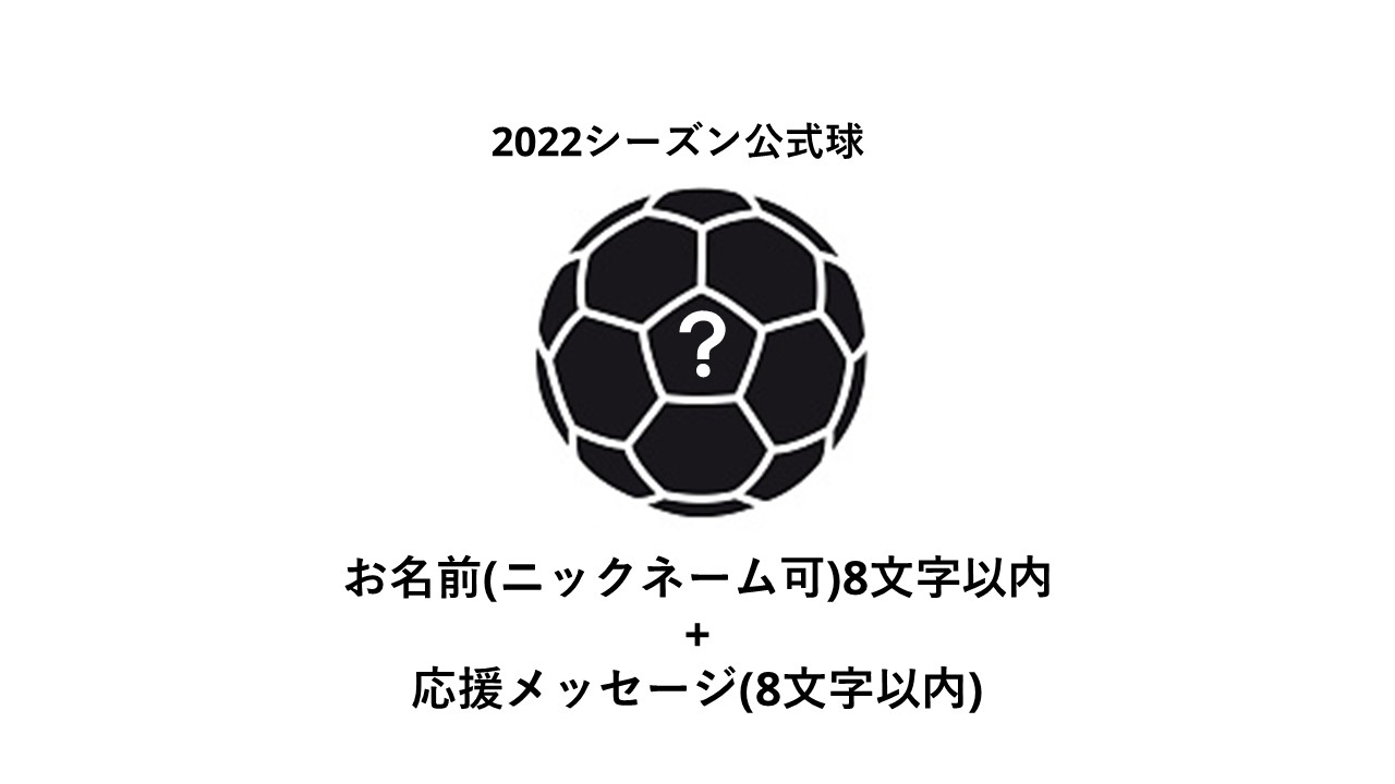 【共に戦う】2022シーズン公式球にネーム＆メッセージで湧き上がれ（限定20口）