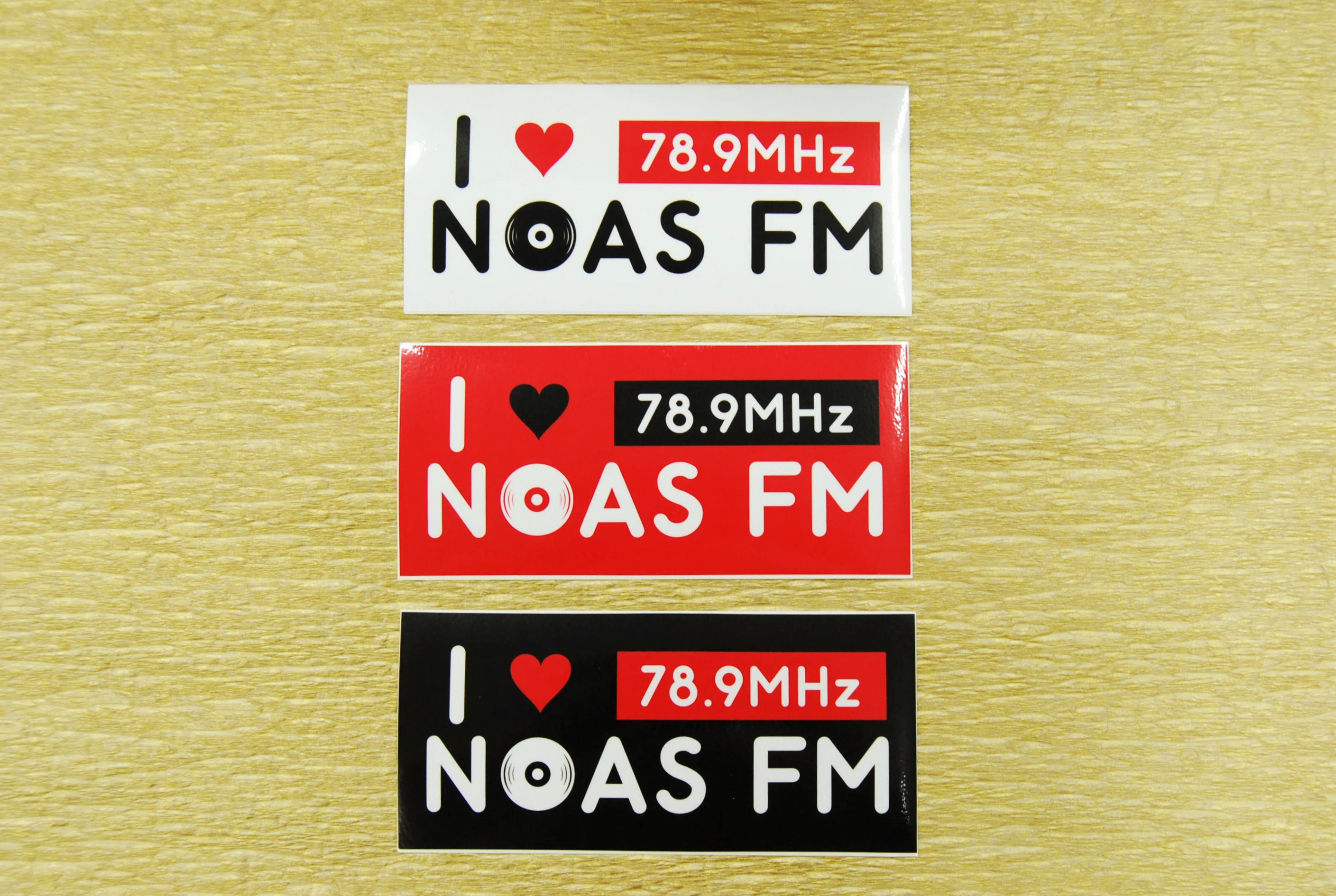 お礼メール&NOAS FM オリジナルステッカー1枚